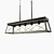 Elegant Briarwood Linear Chandelier 3D model small image 1