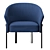 Contemporary Comfort: Ligne Roset Valmy Armchair 3D model small image 2