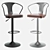 Modern Tolix Arms Soft Bar Stool 3D model small image 1