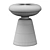 Modern Juniper Round Side Stool 3D model small image 4