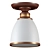 Classic Metal & Glass Ceiling Chandelier 3D model small image 1