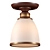 Classic Metal & Glass Ceiling Chandelier 3D model small image 2