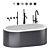 Luxury Italian Cielo Cibele Bath Tub 3D model small image 1