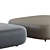 Poliform SAINT GERMAIN Pouf: Elegant and Versatile Seating Solution 3D model small image 3