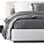 Flou Gentleman Bed 3D model small image 3