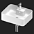 Modern Washbasin Set 19: Gid, CeramaLux, Mira 3D model small image 7