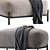 Pawai Pouf: Stylish Gray Ottoman 3D model small image 4