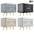 Modern Bedside Table TSR2 01 3D model small image 1