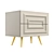 Modern Bedside Table TSR2 01 3D model small image 4