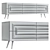 Modern TV Stand TSR2 01 - 1800mm Width, 450mm Depth, 550mm Height 3D model small image 4