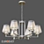 Smart Home Chandelier - Eurosvet Alegria 3D model small image 1