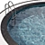 Circular Pool Jacuzzi | Visualize Water Caustics | Vray & Corona Compatible 3D model small image 2