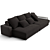 Luxurious Fendi Casa Halston Sofa 3D model small image 2