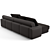 Luxurious Fendi Casa Halston Sofa 3D model small image 3