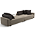 Luxurious Fendi Casa Halston Sofa 3D model small image 4