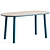 Rue Wood Kids Table: Sleek and Stylish Design 3D model small image 3