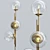 Modern Sconces with Spherical Lampshades 3D model small image 1