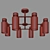 Amado Ceiling Chandelier: Eurosvet's Stunning Lighting Solution 3D model small image 2