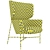 Caristo High Back Armchair 3D model small image 6