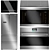 Smeg Kitchen Appliance Set: Induction Cooktop, Range Hood, Microwave, Fridge, Oven 3D model small image 1