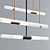 Elegant Glass Ceiling Lamps 3D model small image 4