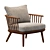 Modern Style: West Elm Juniper Chair 3D model small image 7