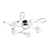 Elegant Monka Ceiling Chandelier 3D model small image 1