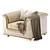 Welcome Armchair: Transformable Bedding Solution 3D model small image 1