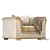 Welcome Armchair: Transformable Bedding Solution 3D model small image 2