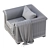 Welcome Armchair: Transformable Bedding Solution 3D model small image 11