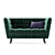 Luxurious Velvet Sofa: Castello 3D model small image 3