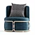 RotinGarden Fabric Easy Chair: Stylish and Comfortable 3D model small image 2