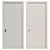 Sleek Interior Door 3D model small image 1