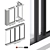 Schuco Exterior Sliding System Set 3D model small image 5