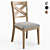 Elegant Emiliano Cross Back Chair 3D model small image 1