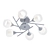Elegant Lussole Lgo Ceiling Chandelier 3D model small image 1