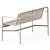 Palissade Olive Dining Bench 3D model small image 2