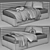 Title: Modern Bedroom Furniture Set 3D model small image 5