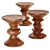 Elegant Eames Walnut Stool 3D model small image 2