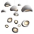 Sculpted Ceramic Pendant Lights 3D model small image 2