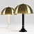 Regent Table: 70's Inspired Statement Light 3D model small image 1