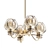 Elegant Montalembert 4-Light Pendant 3D model small image 1