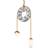 Handblown Glass Brass Pendant 3D model small image 1