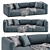 Modern Poliform Shanghai Sofa 3D model small image 1