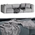 Modern Poliform Shanghai Sofa 3D model small image 7