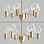 Modern Gold Chandelier: MORTEN 3D model small image 2