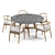 Forrest Outdoor Table Set 3D model small image 1