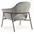 Vittoria Metal Leg Chair - Sleek Sophistication 3D model small image 4