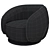 Baxter Leon Armchair: Elegant Comfort 3D model small image 6