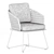 Stylish Comfort: Rivera Little Armchair by Minotti 3D model small image 11